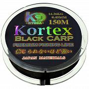 Фото kortex black carp d-0,60 мм, l-150 м, цвет чёрный, разрывная нагрузка 16,50 кг (6 шт/упак)